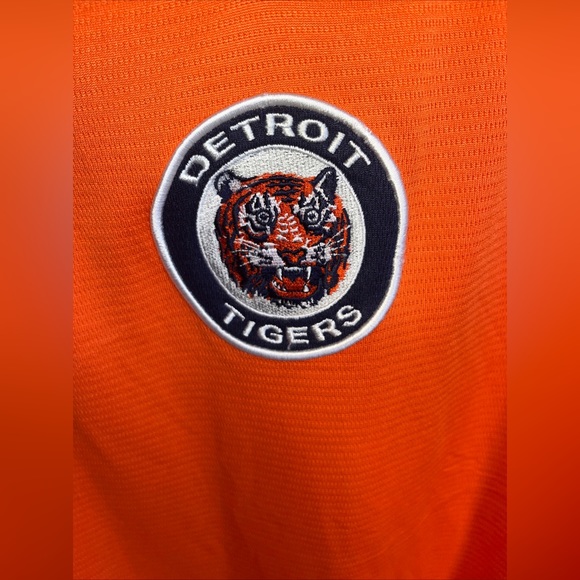 Majestic Cooperstown Collection Detroit Tigers Jersey Vintage Orange Blue - Picture 8 of 9